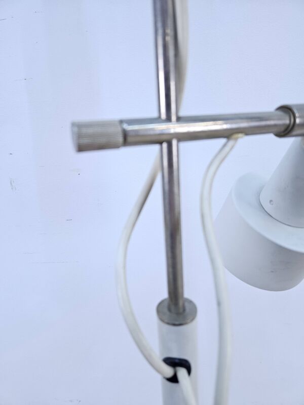 Lampe de sol blanche, Allemagne, années 1960.