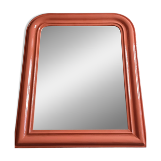 Miroir à poser vintage de style Louis Philippe corail 61 cm x 52 cm