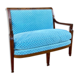 Mahogany bench from the Consulate period, return from Egypt.