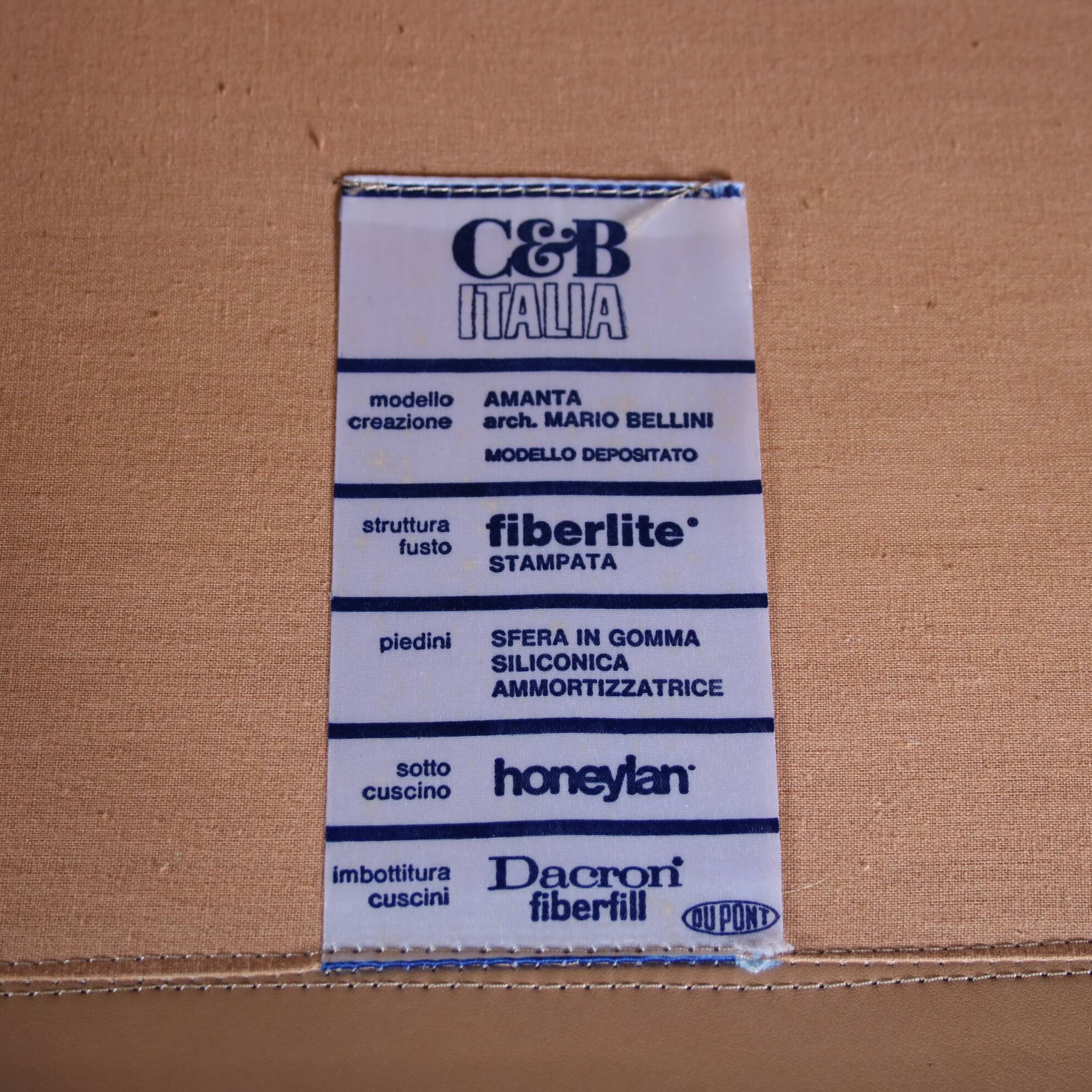 “Amanta” Sectional Sofa by Mario Bellini for C&B Italia, 1960