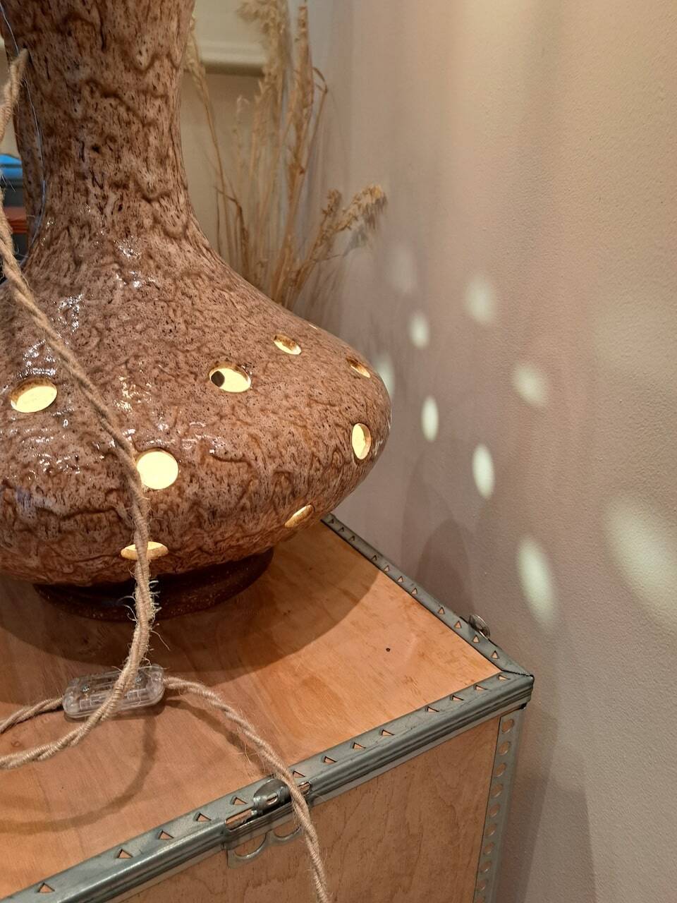 Ceramic lamp from the 1960s-1970s