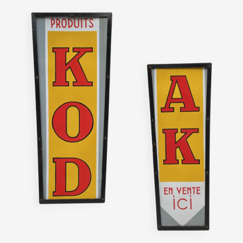 Plaque émaillée KODAK