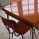 Table formica 60’s et 6 chaises