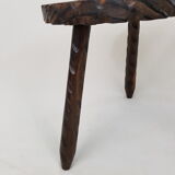 Coffee table in solid wood, tripod