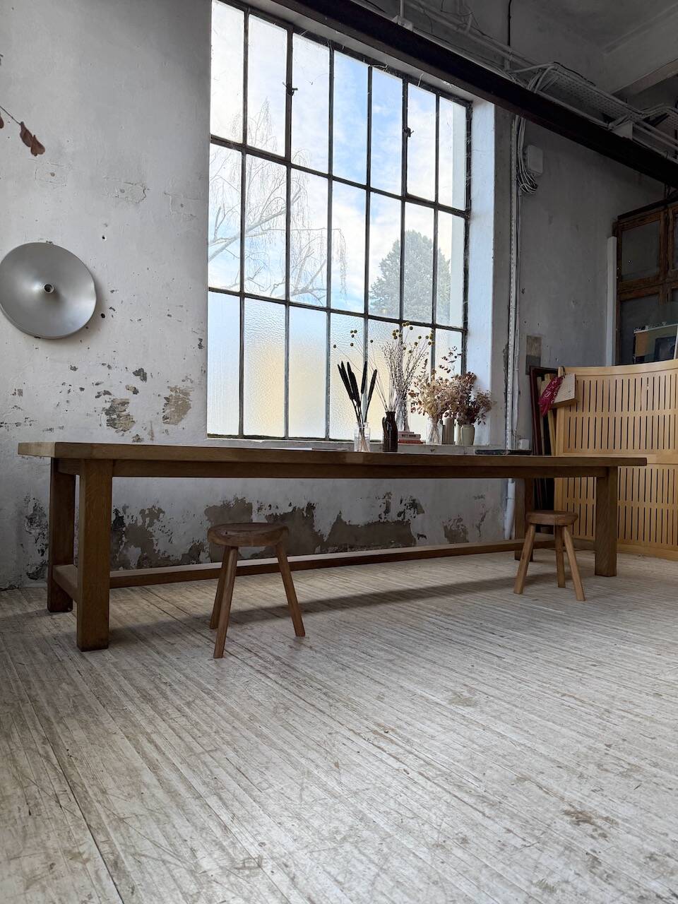 XXL solid oak farmhouse table 3.5m