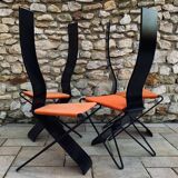 Series of Italian design chairs, 1980s by Pietro Arosio
