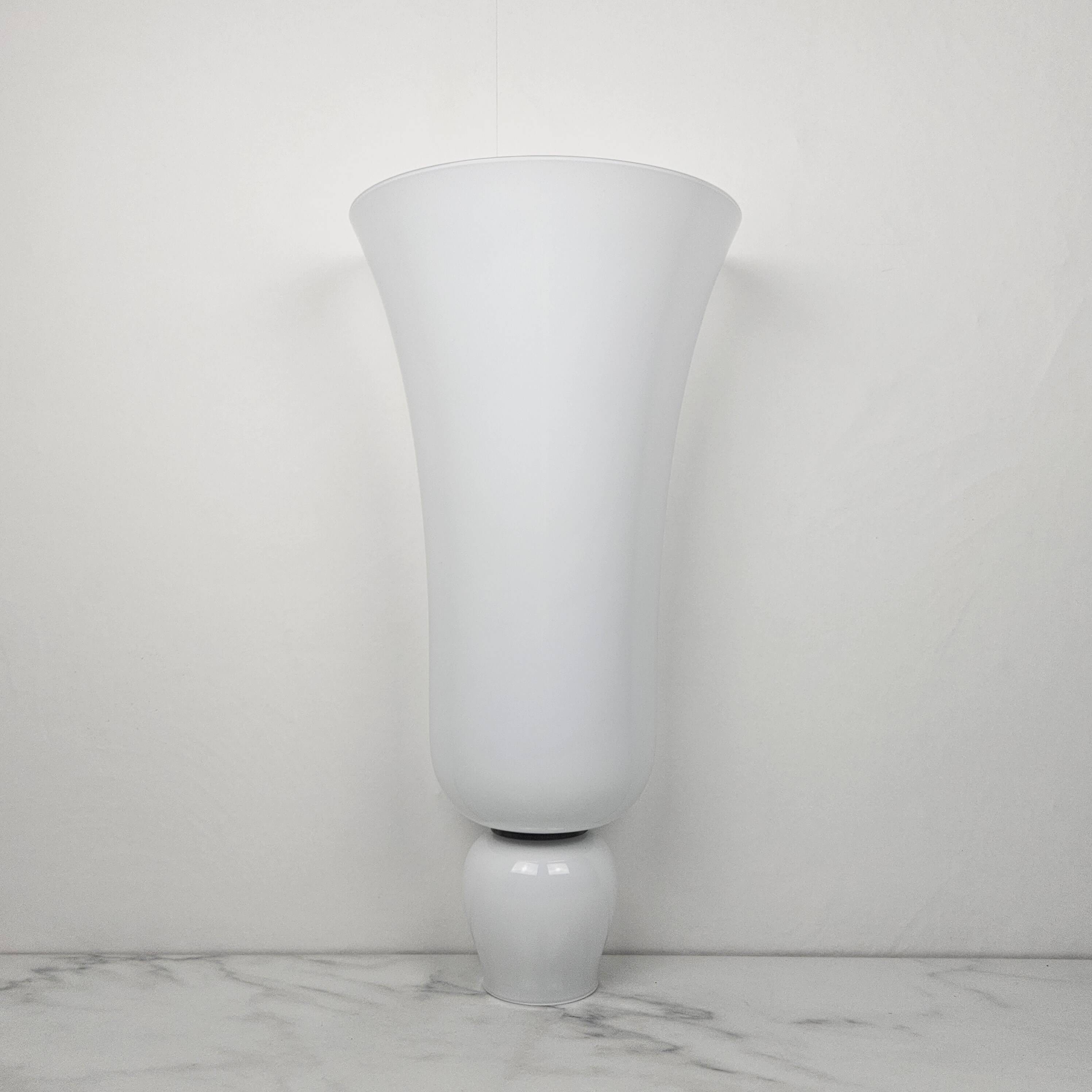 Anni Trenta Luce Large Wall Applique by Venini in Milk White Murano Glass