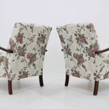 1960s Pair of Resored Armchairs , Czechoslovakia
