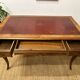 Louis XV style marquetry desk – antique leather top