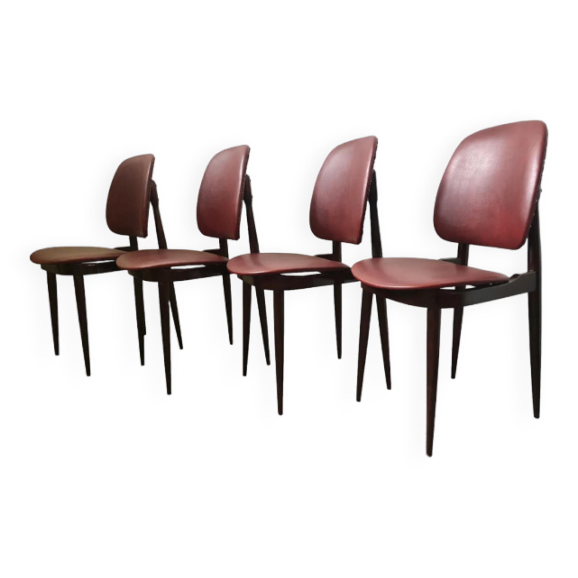 Set of 4 design chairs Pegasus vintage Baumann edition 1960s