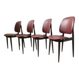 Set of 4 design chairs Pegasus vintage Baumann edition 1960s