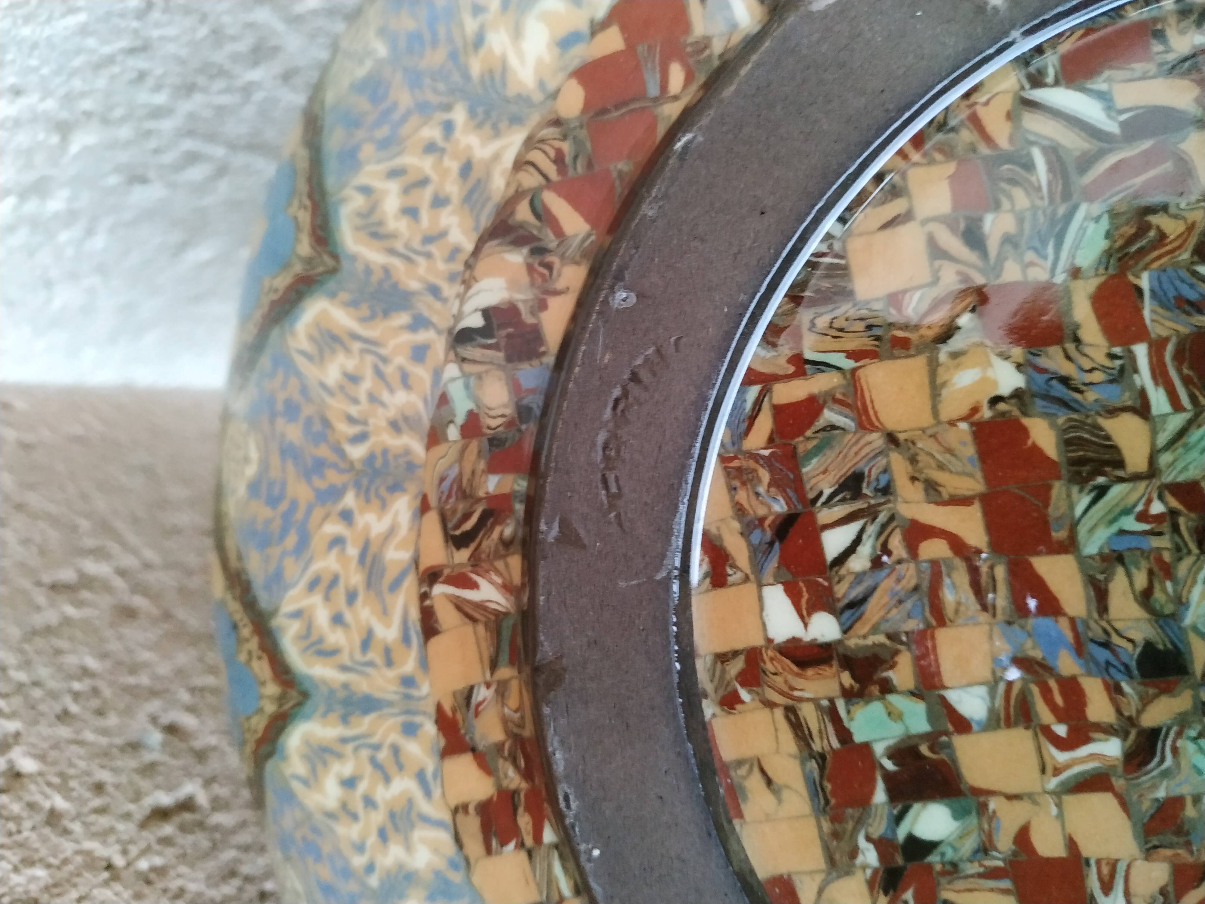 Cup Vallauris signed by Gerbino 26 cm