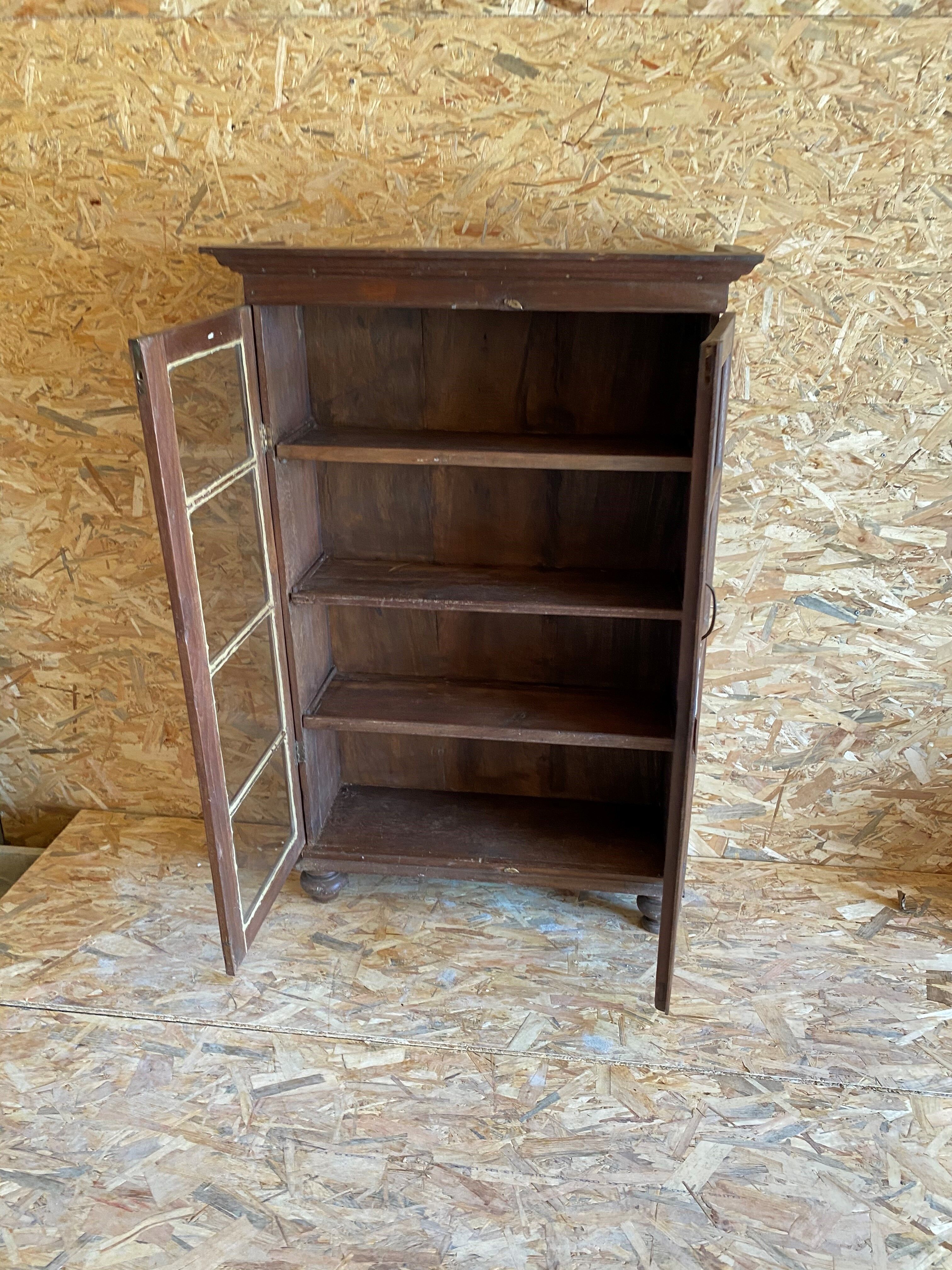 Double glazed wardrobe in old teak