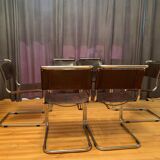 A set of six S33 chairs by Mart Stam, Thonet, Germany, 1960s.