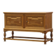 Vintage low sideboard in oak by Henning Kjærnulf, 1960s