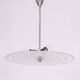 Czech Bauhaus Pendant in Chrome-Plated Steel and Milk Glass, 1930s