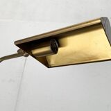 Vintage Hollywood Regency floor lamp in German brass by Florian Schulz.