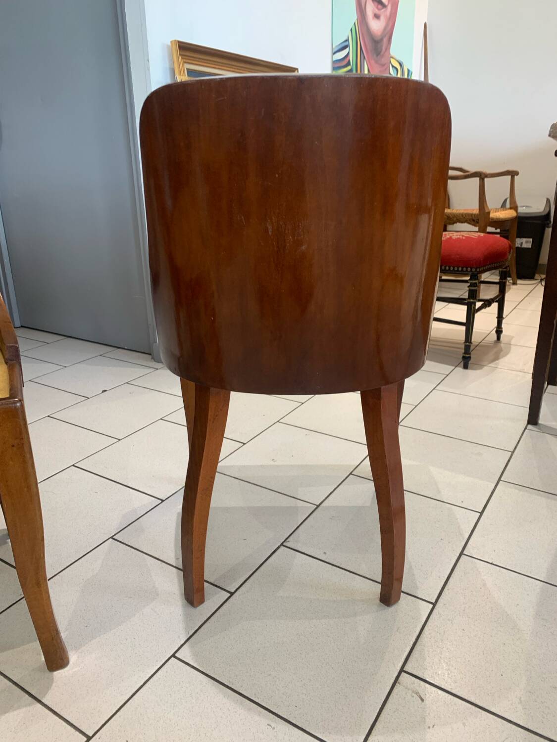 Paire Chaise Gondole Art Deco De Coene Circa 1930