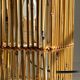 Vintage cube wood willow lamp