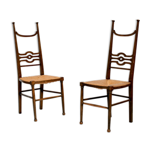 paire de chaises arts & crafts, années 1900
