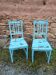 2 chaises style vintage