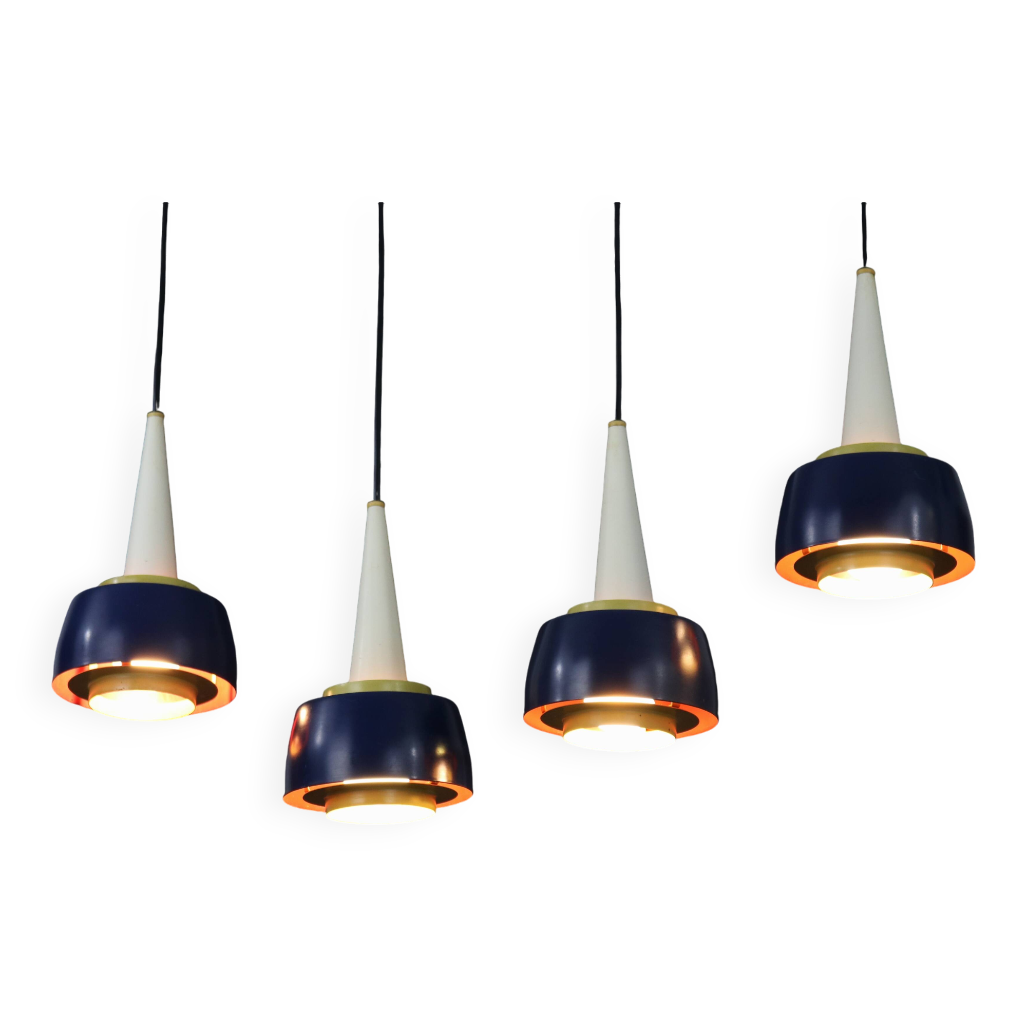 Very rare chandelier by Danish Voss Belysning  - Denmark 1950s