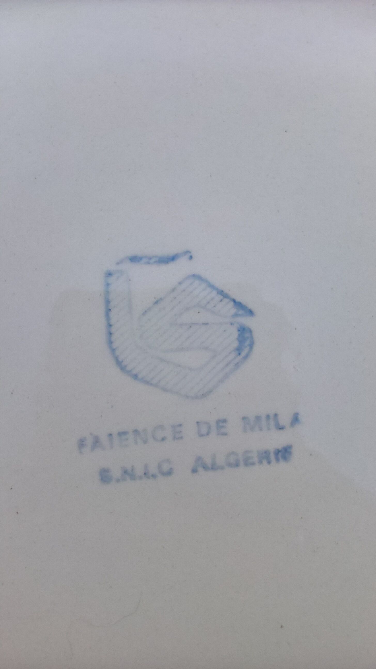 Oval dishes in Mila earthenware (Algeria) Berber motifs, vintage 60s-70s