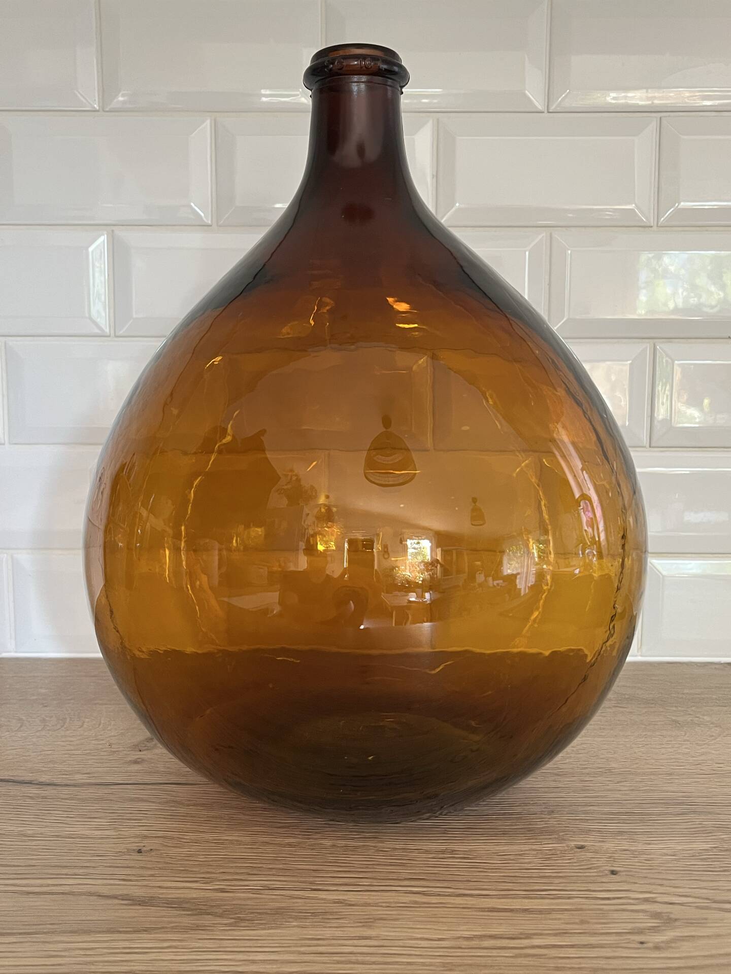 Amber demijohn 10L