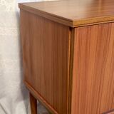 Scandinavian style sideboard with triptych mirror, 60s-70s