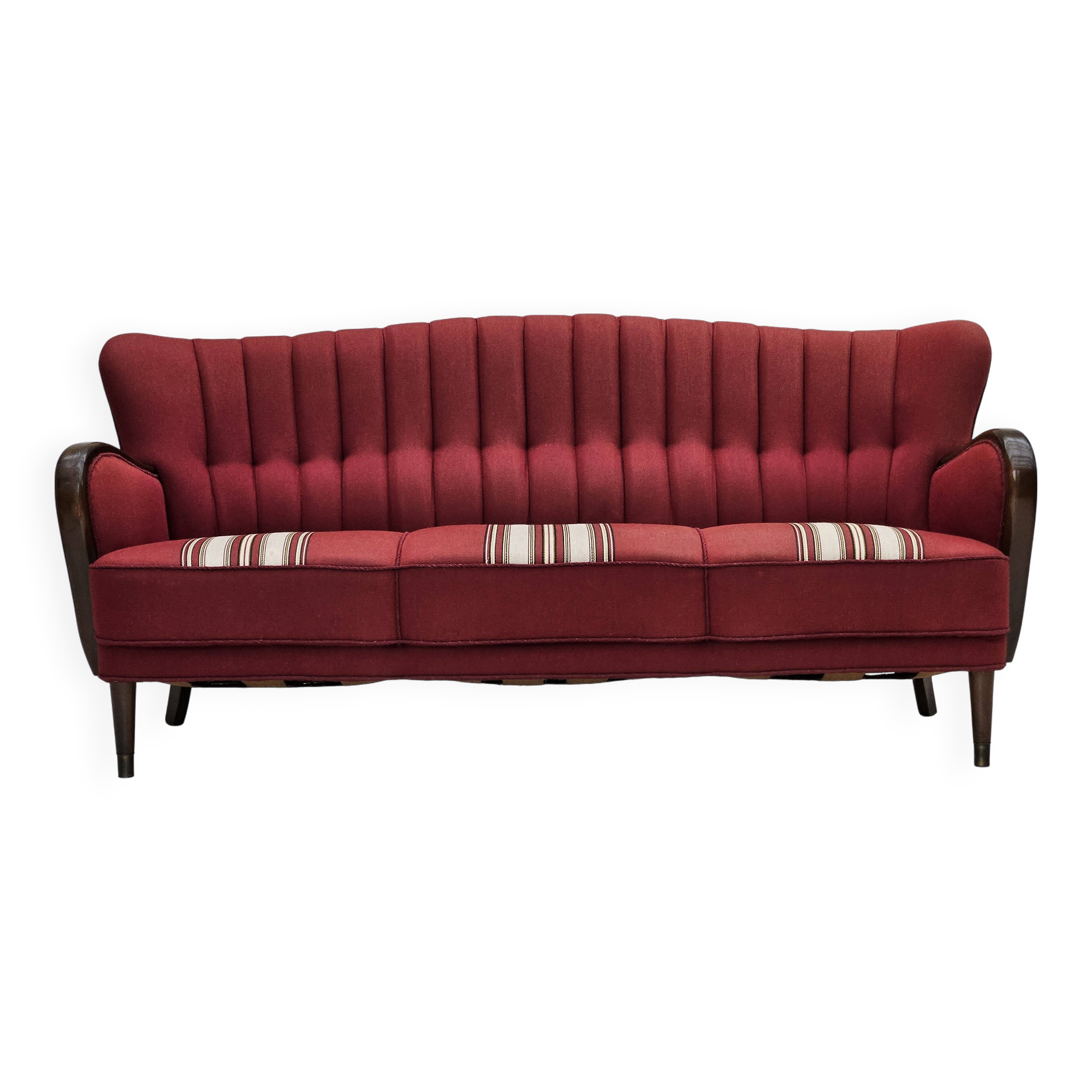 1960s, Danish 3-seater sofa by Alfred Christensen, furniture wool.