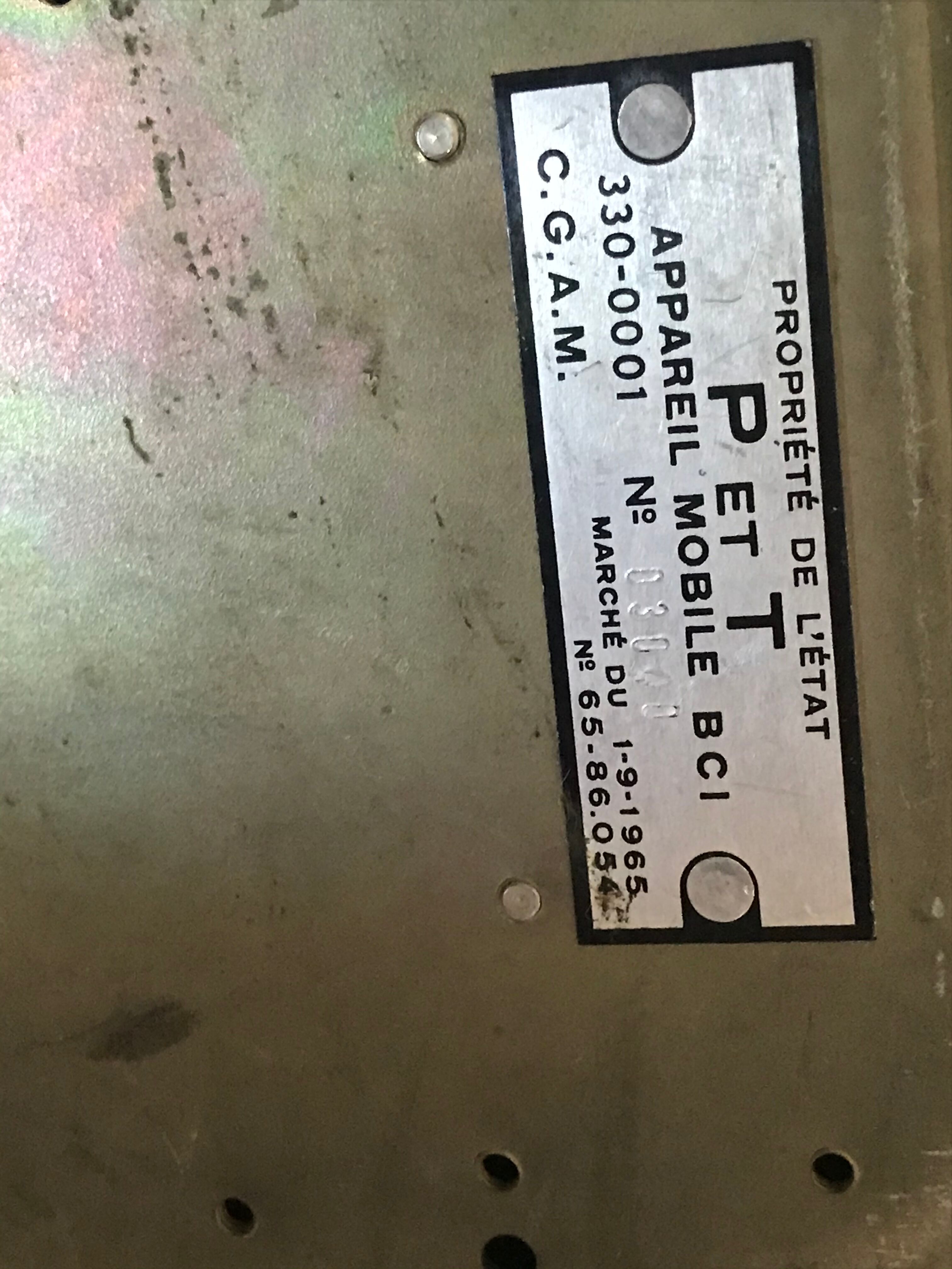 Phone in bakelite, 1960s