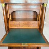 EMPIRE style mahogany secretary with detached columns