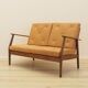 Danish oak sofa with leather upholstery, 1960s