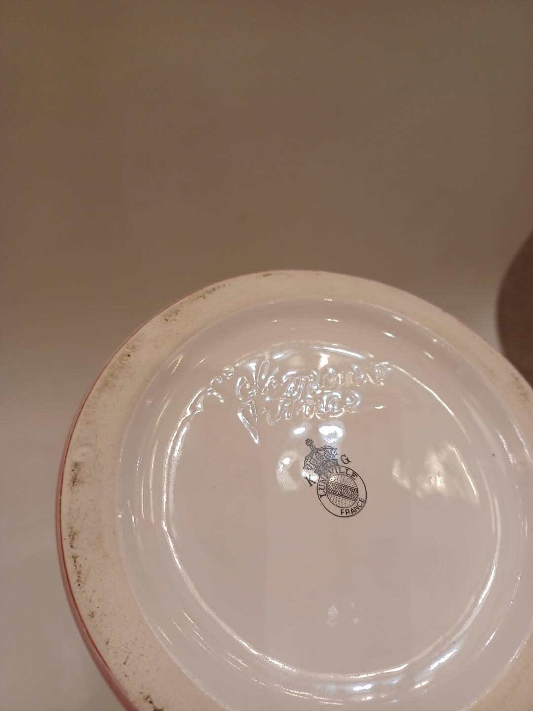 Large Luneville earthenware vase 35 cm, circa 1950.