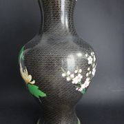 Vase en émaux cloisonné chinois papillons