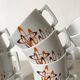 Tasses à café en porcelaine , années 70