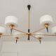 Chandelier 1950 modernist design arlus lunel