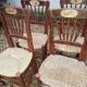 8 chaises décor tauromachie