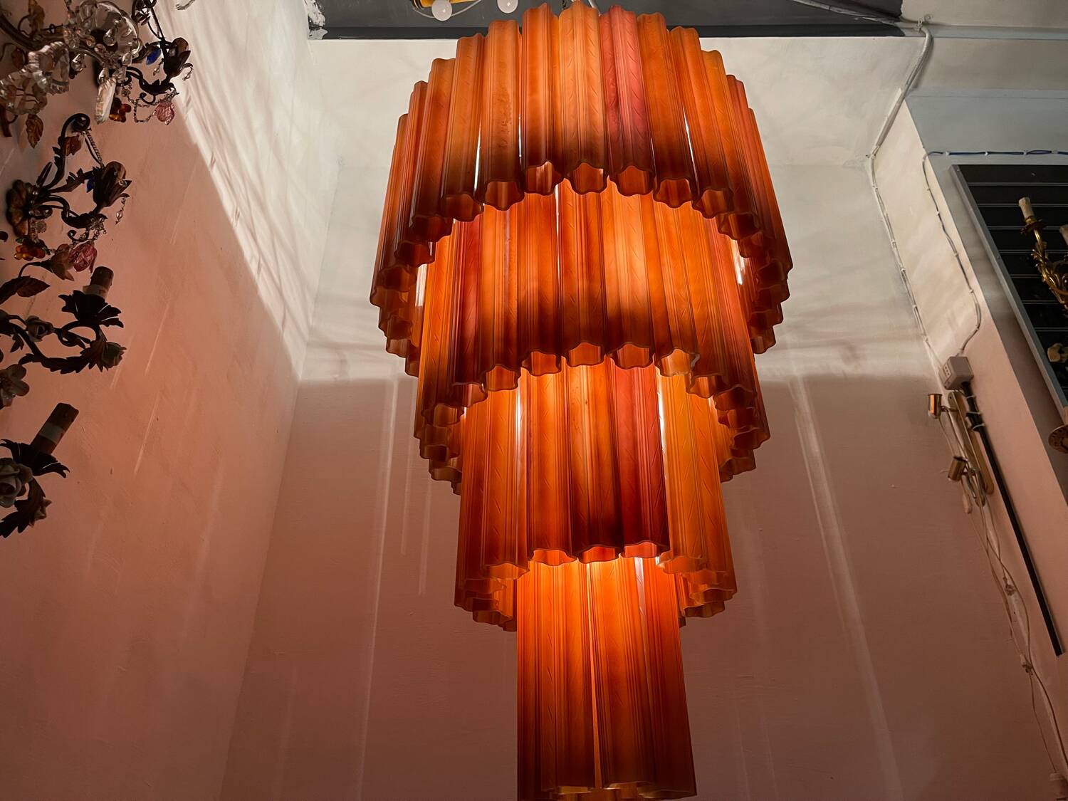 Extra Large Tube Tronchi Chandelier 21 Lights
