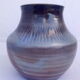 Dieulefit blue and brown vase
