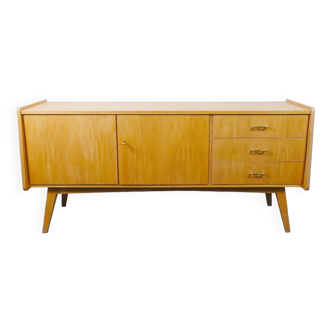 Mid century sideboard 50s elm wood slanted legs bartels-werke