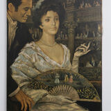 Reproduction of old canvas
