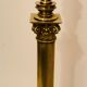 Pied de lampe ancien colonne en bronze