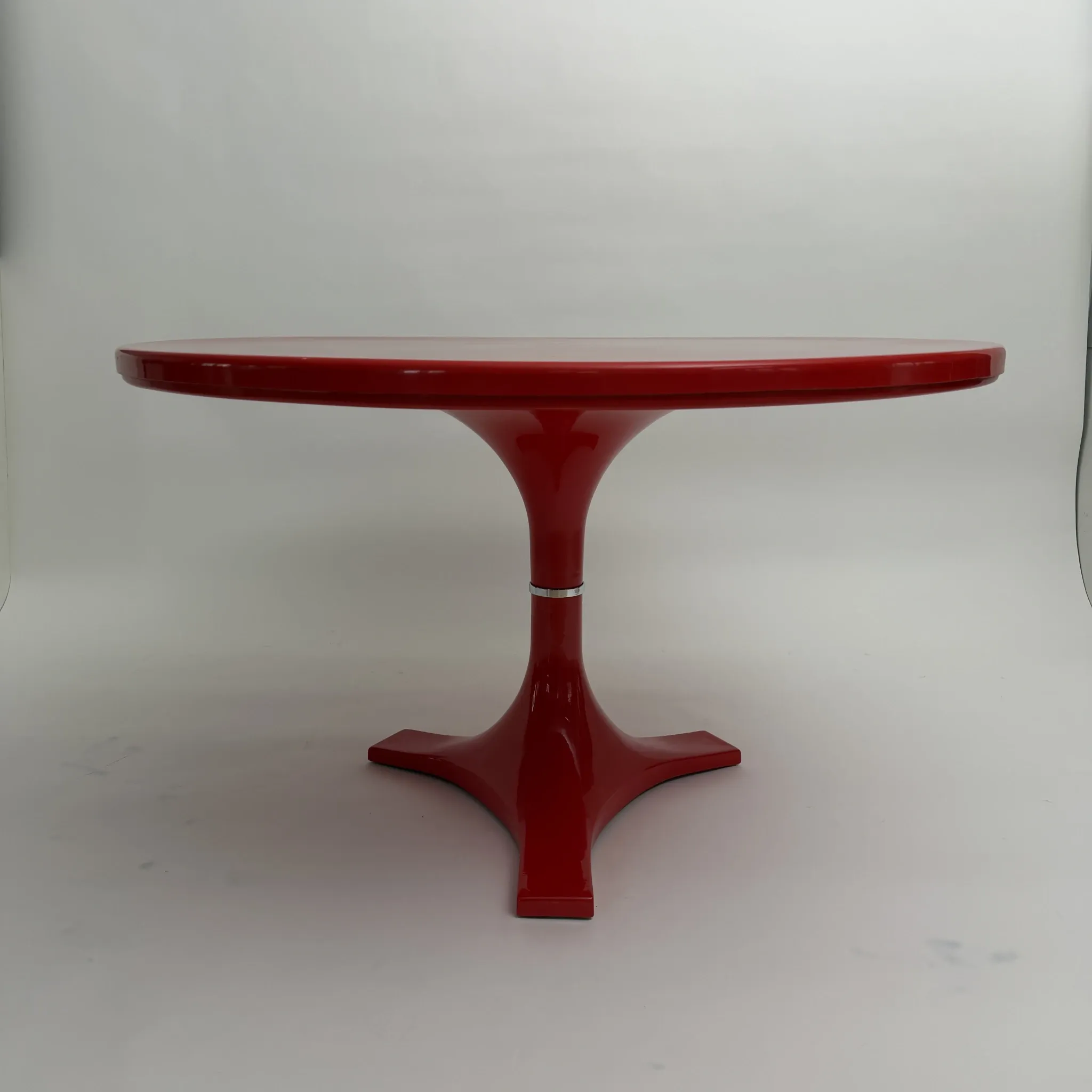 Red '4997' Dining Table by Gardella & Castelli for Kartell, Italy, 1970