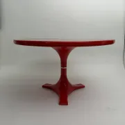 Red '4997' Dining Table by Gardella & Castelli for Kartell, Italy, 1970