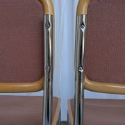 Set of 6 Vintage Cesca Chair by Bene Austria 1970s / Mid Century Chrome Din