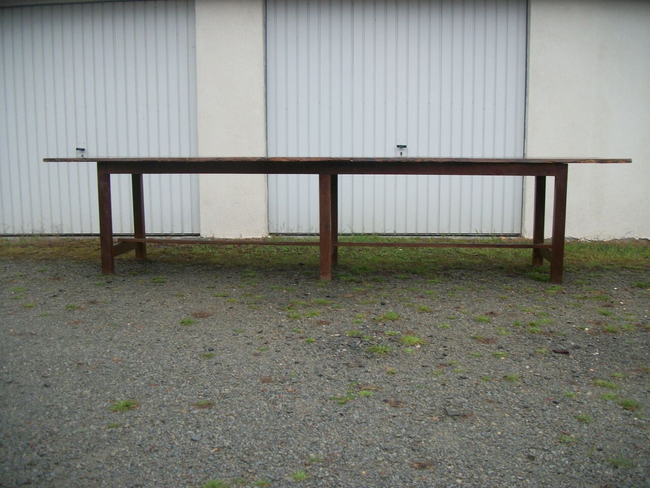 Brutalist farmhouse table