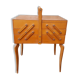 Wooden sewing basket