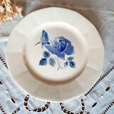 Old flat plates mismatched in earthenware