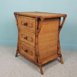 Rattan bedside